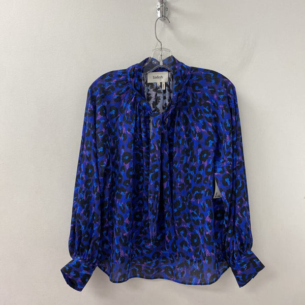 BA&SH WOMEN'S BLOUSE/SHIRT blue black pink M