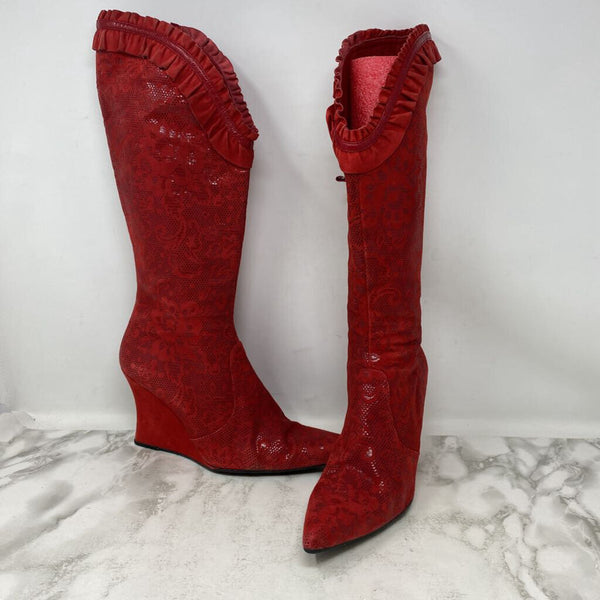 DIESEL WOMEN'S BOOTS red 39ish