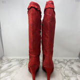 DIESEL WOMEN'S BOOTS red 39ish