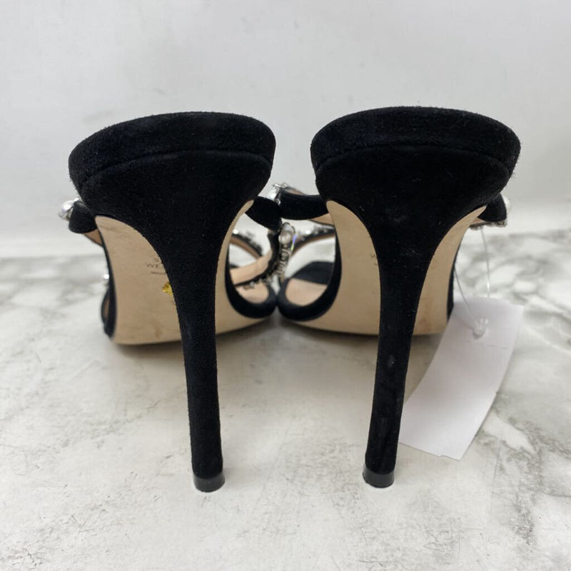 STUART WEITZMAN WOMEN'S HEELS black silver 10