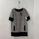 Banana Republic WOMEN'S DRESS black white 12
