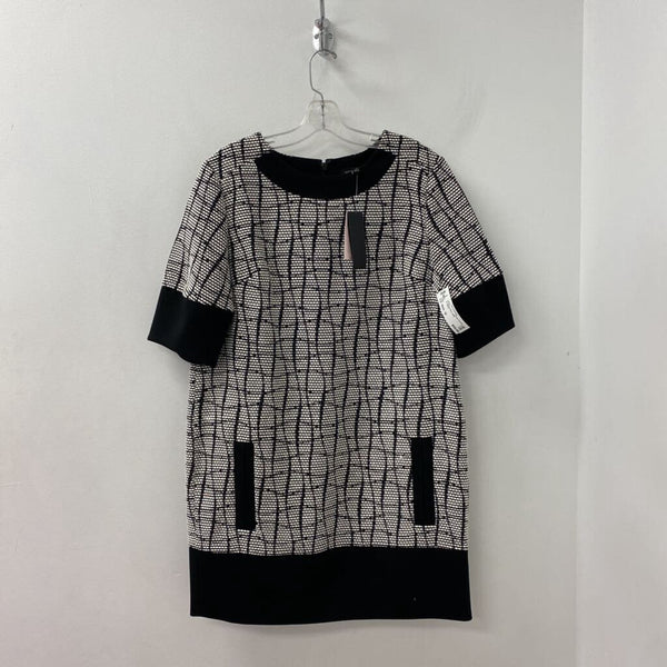 Banana Republic WOMEN'S DRESS black white 12