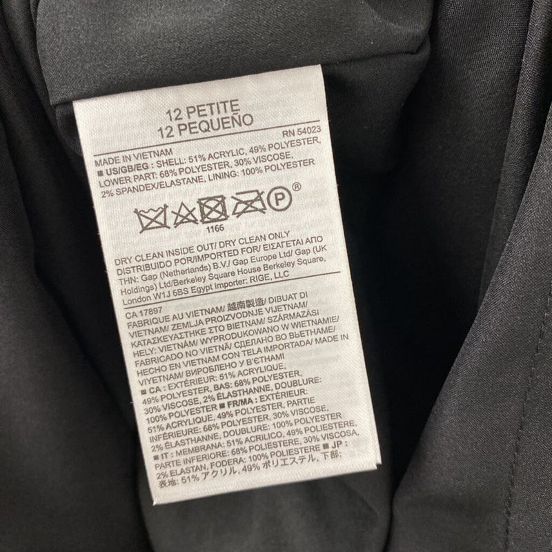 Banana Republic WOMEN'S DRESS black white 12