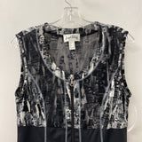 JOSEPH RIBKOFF WOMEN'S DRESS black white 10