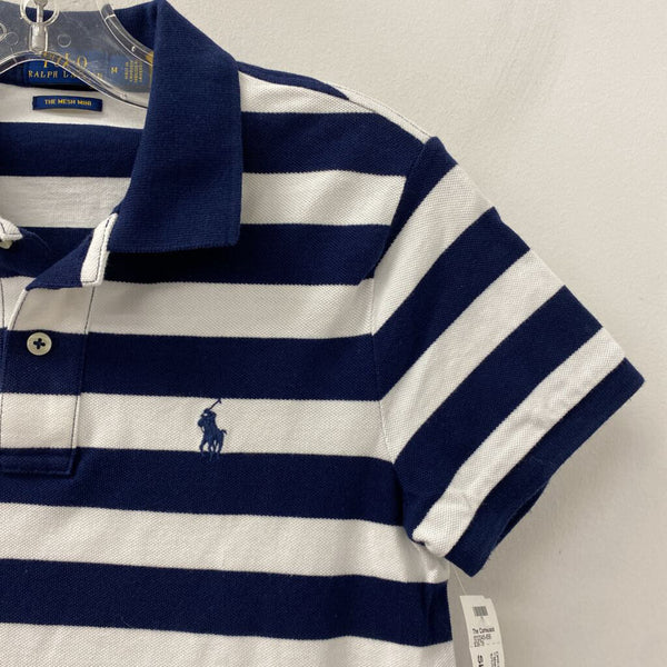 POLO ralph lauren WOMEN'S DRESS navy white M