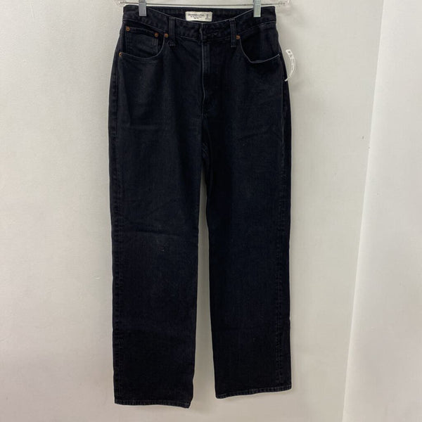 ABERCROMBIE & FITCH WOMEN'S JEANS black S/28
