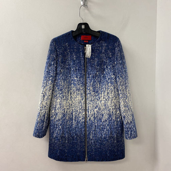HUGO HUGO BOSS WOMEN'S COAT blue white black 6