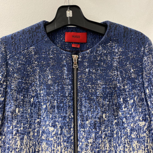 HUGO HUGO BOSS WOMEN'S COAT blue white black 6