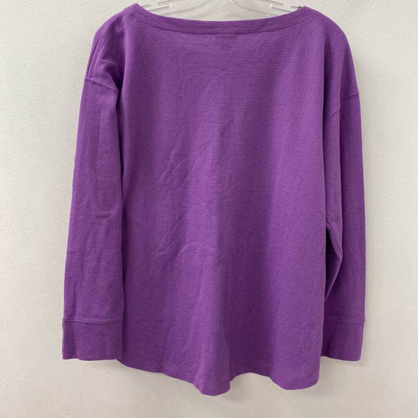 TALBOTS WOMEN'S ACTIVE TOP mauve M