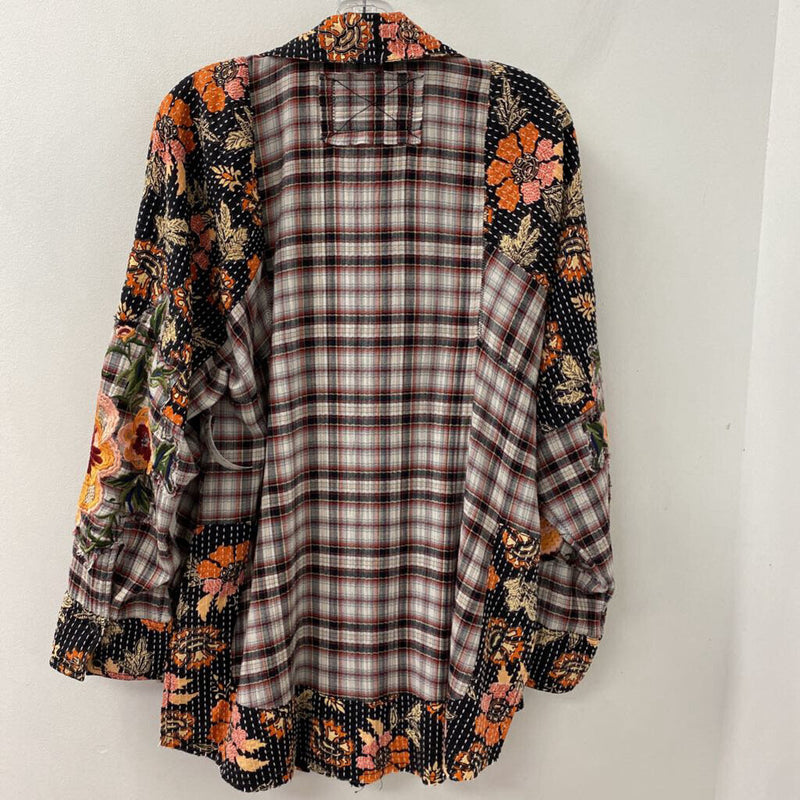 WE THE FREE WOMEN'S BLOUSE/SHIRT floral plaid S
