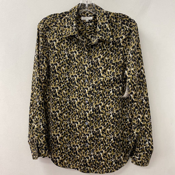 EQUIPMENT WOMEN'S BLOUSE/SHIRT black olive white mix M