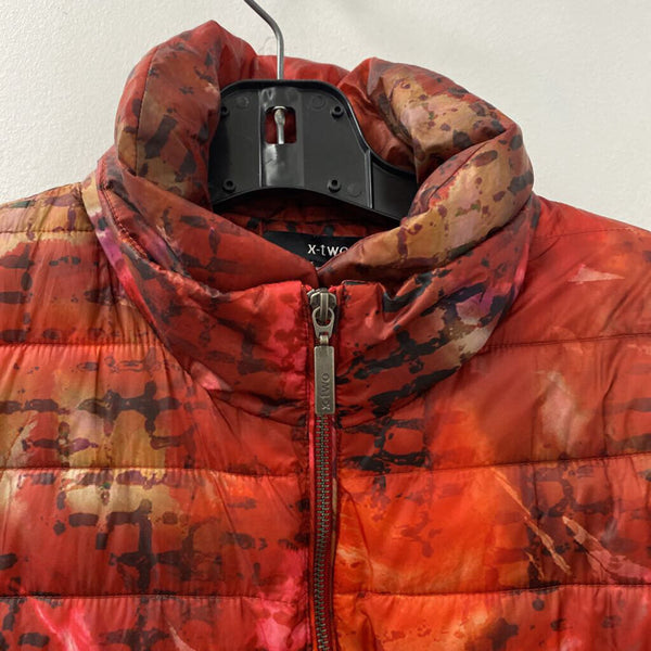 x-two WOMEN'S COAT red orange black 16