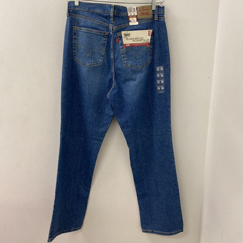 WOMEN'S PLUS BOTTOM blue 18