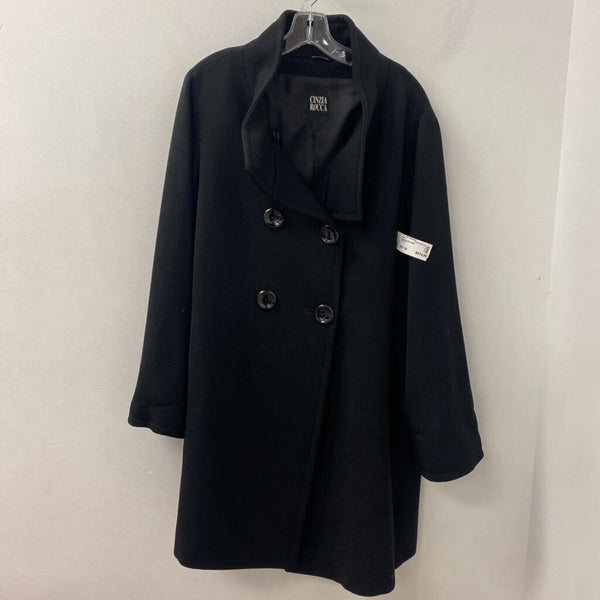 CINZIA ROCCA WOMEN'S COAT black 14