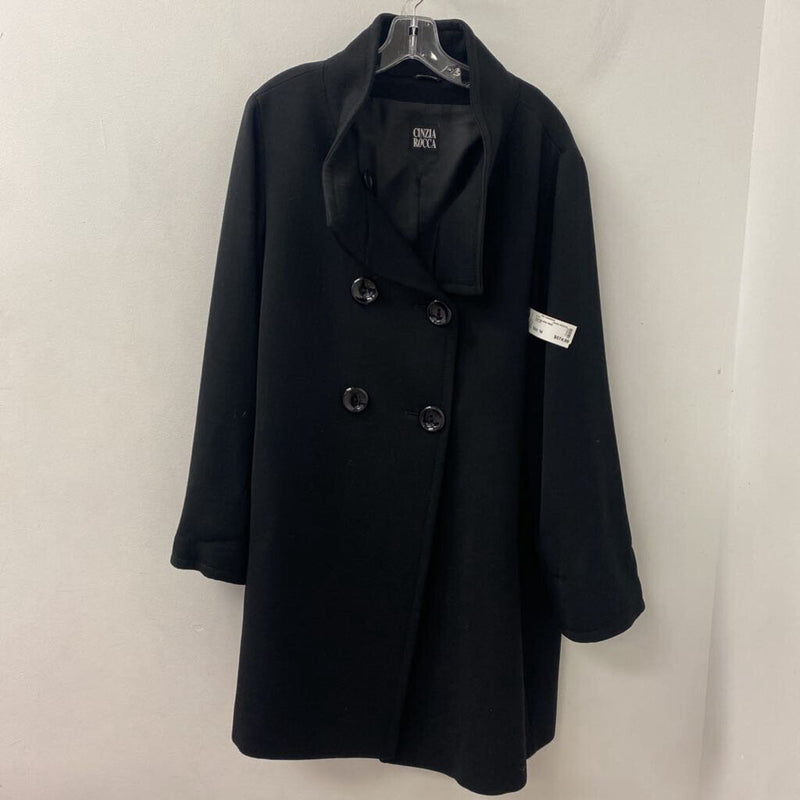 CINZIA ROCCA WOMEN'S COAT black 14