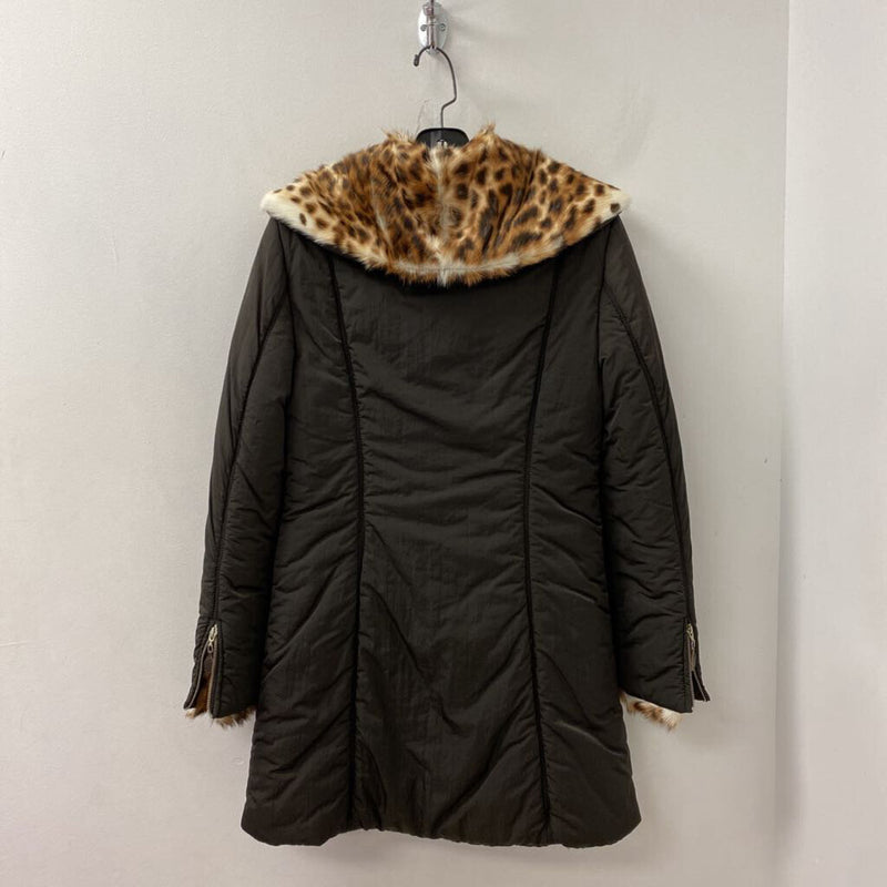 SCERVINO WOMEN'S COAT chocolate brown 12