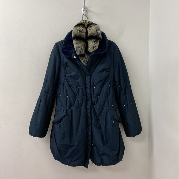 ROBERTA SCARPA WOMEN'S COAT navy 10