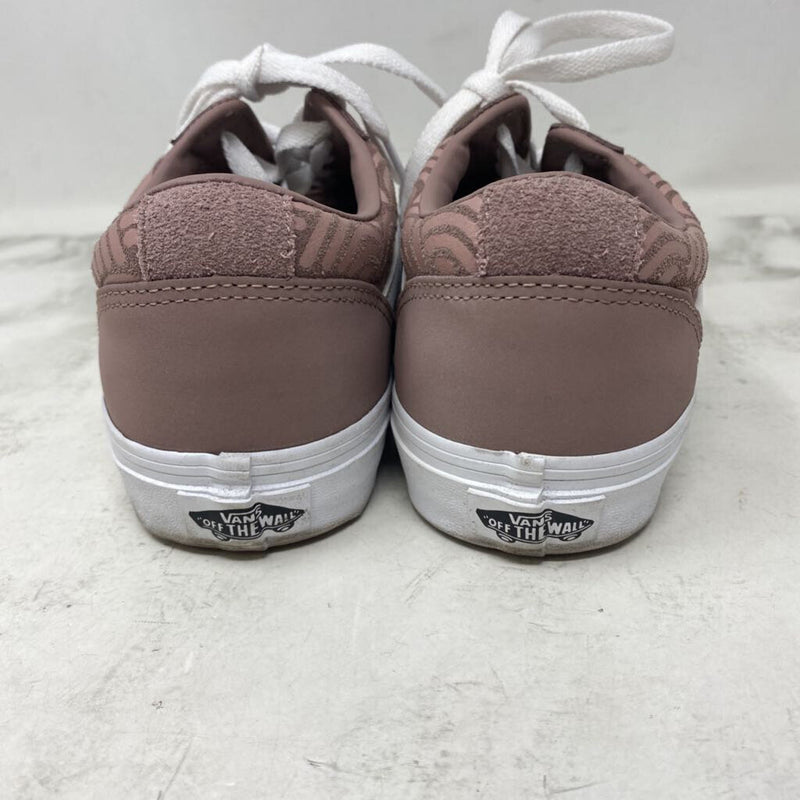 VANS WOMEN'S SNEAKERS faun art deco pattern 7.5