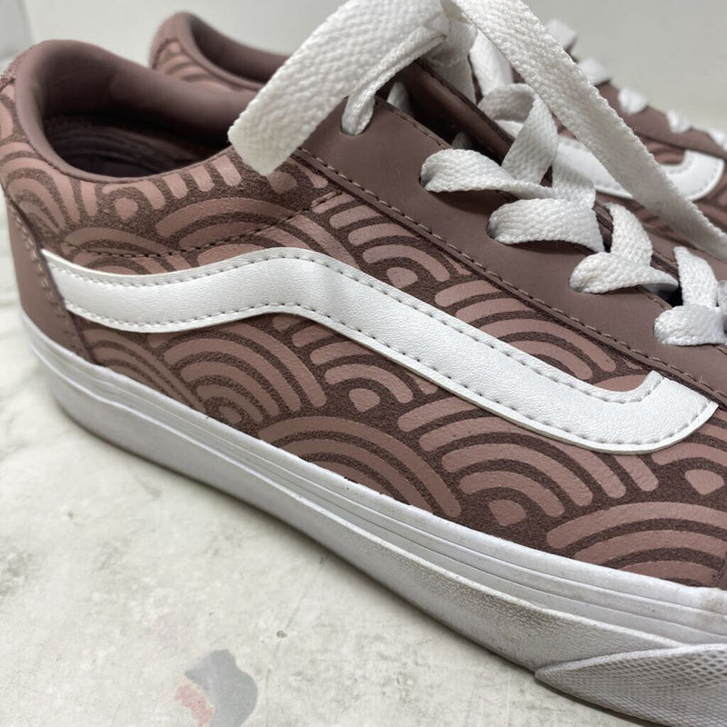 VANS WOMEN'S SNEAKERS faun art deco pattern 7.5