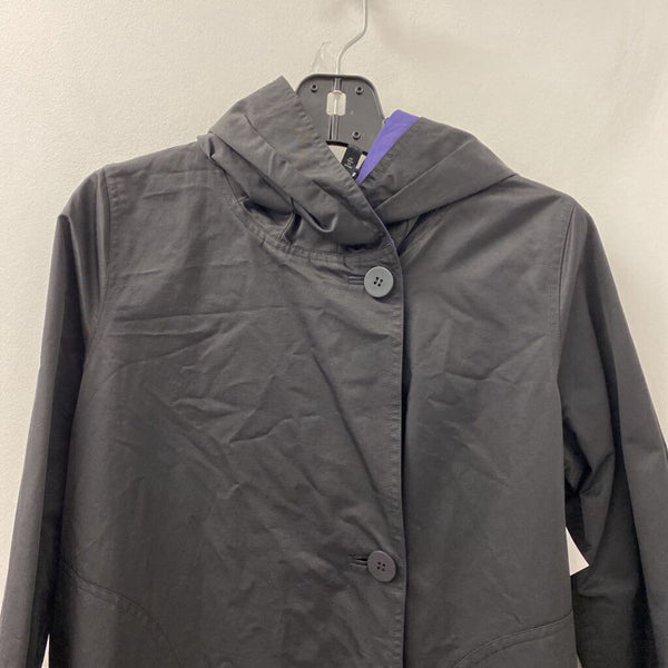 EILEEN FISHER WOMEN'S COAT black blue XS