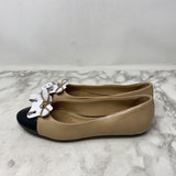 ANNE KLEIN WOMEN'S FLATS camel black 9.5