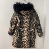 simon chang WOMEN'S COAT brown black mix M