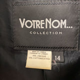 VOTRE NOM WOMEN'S COAT black grey mix 14