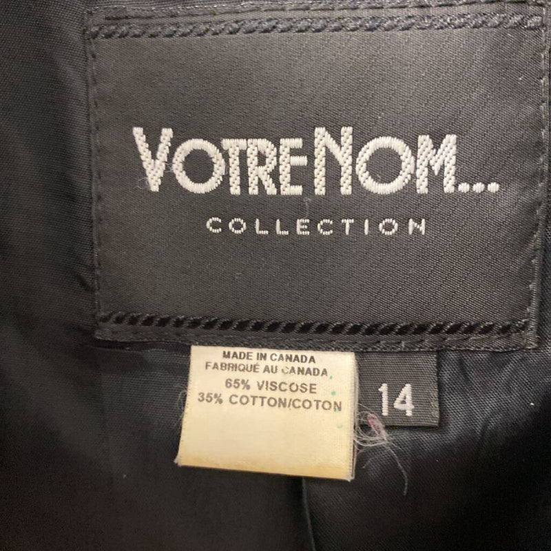 VOTRE NOM WOMEN'S COAT black grey mix 14