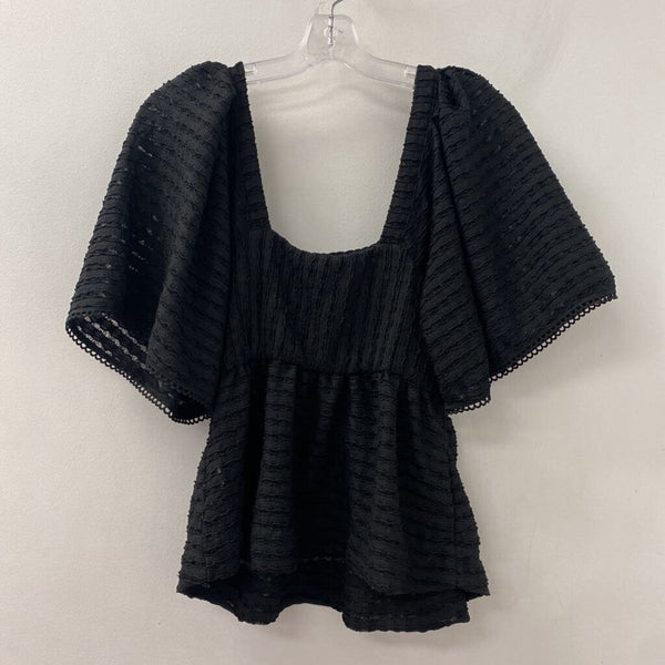 WOMEN'S BLOUSE/SHIRT black cream mix S