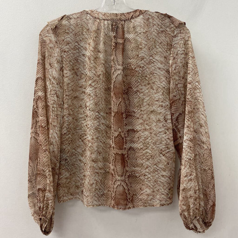 ANTHROPOLOGIE WOMEN'S BLOUSE/SHIRT pink white mix XS