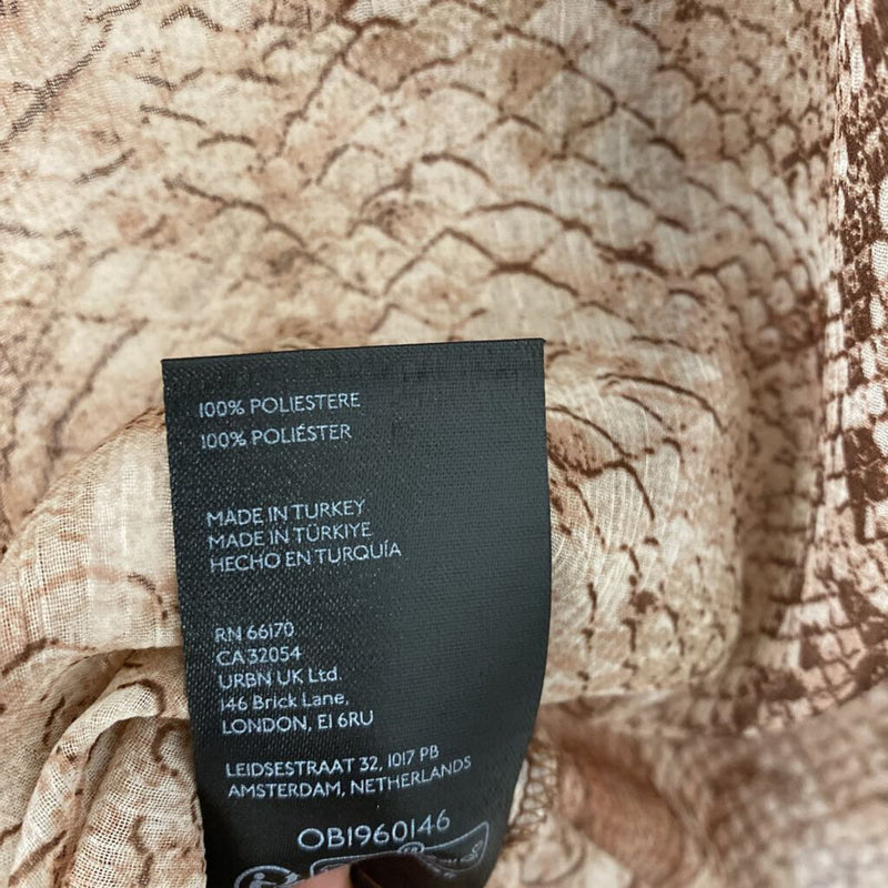 ANTHROPOLOGIE WOMEN'S BLOUSE/SHIRT pink white mix XS