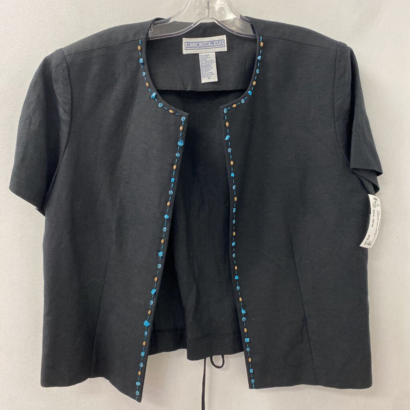 jessica howard WOMEN'S TOP black blue M/14