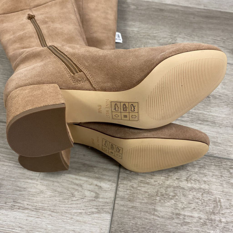 NINE WEST WOMEN'S BOOTS beige 6.5