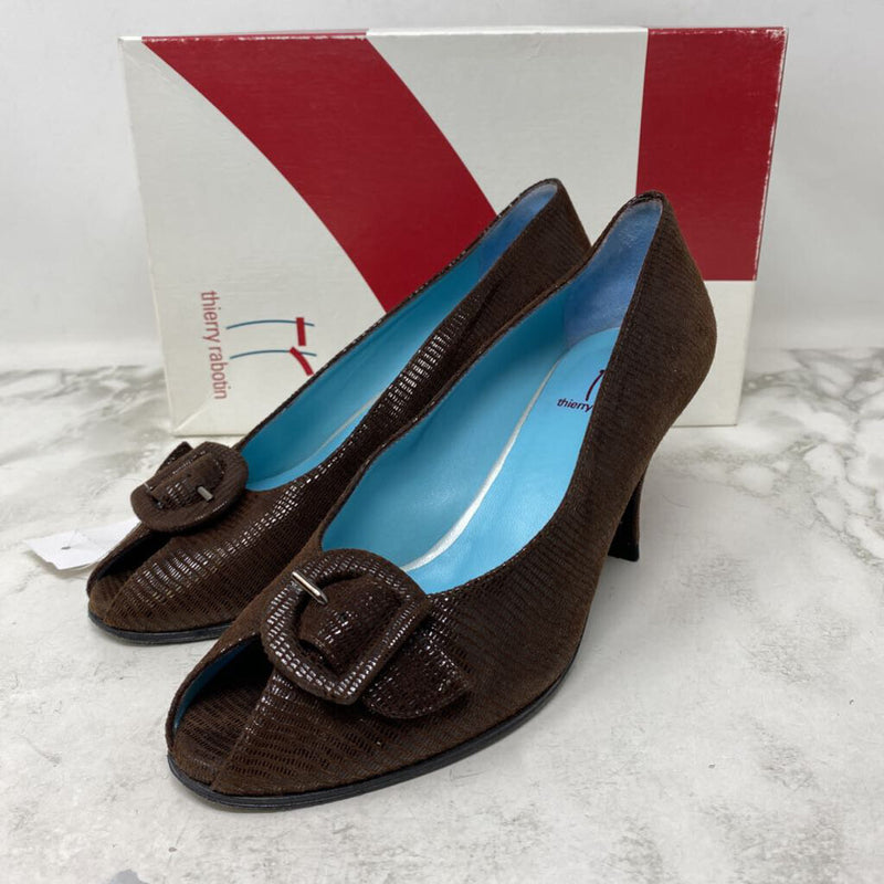 THIERRY RABOTIN WOMEN'S HEELS brown 36.5