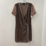 WOMEN'S DRESS beige back red S