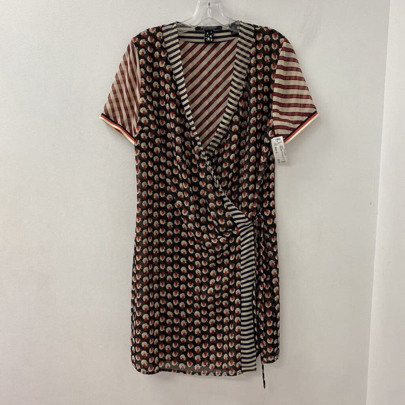 WOMEN'S DRESS beige back red S