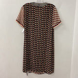 WOMEN'S DRESS beige back red S