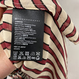 WOMEN'S DRESS beige back red S