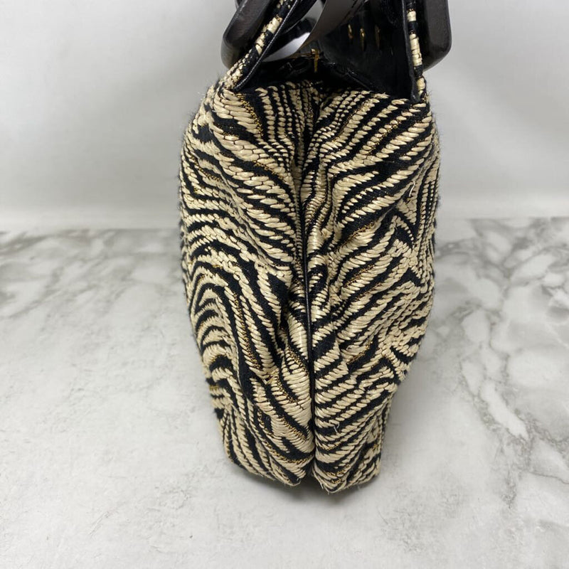 ST JOHN WOMEN'S BAG black beige gold