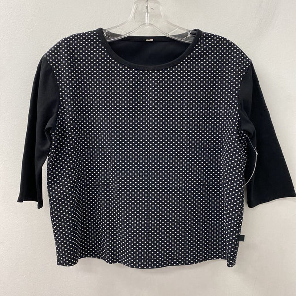 LULULEMON WOMEN'S ACTIVE TOP black white S