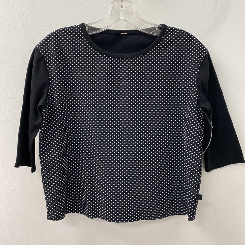 LULULEMON WOMEN'S ACTIVE TOP black white S