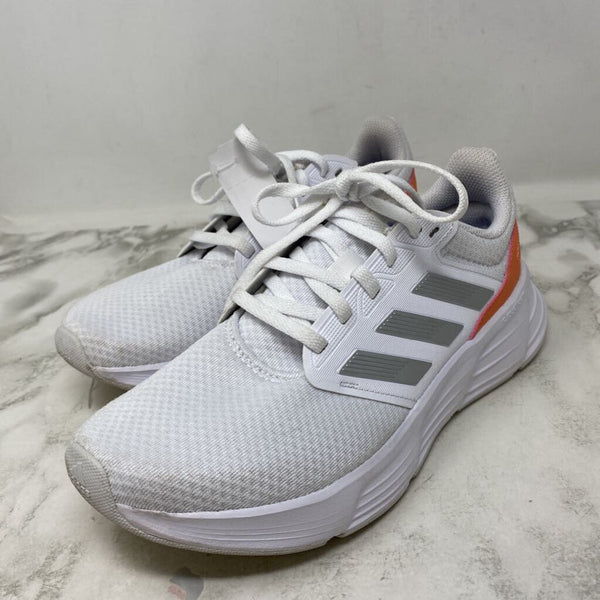 ADIDAS WOMEN'S SNEAKERS white orange silver 9