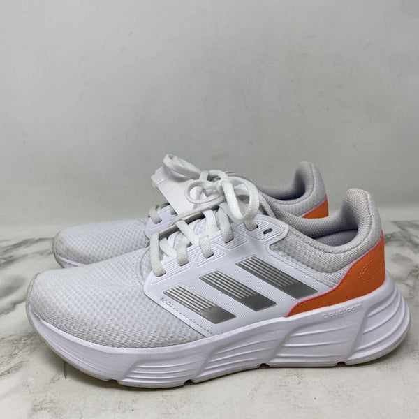 ADIDAS WOMEN'S SNEAKERS white orange silver 9