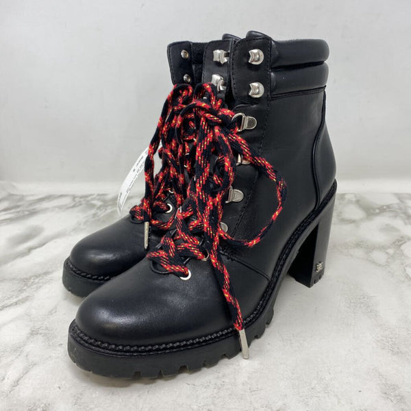 SAM EDELMAN WOMEN'S BOOTS black red 8