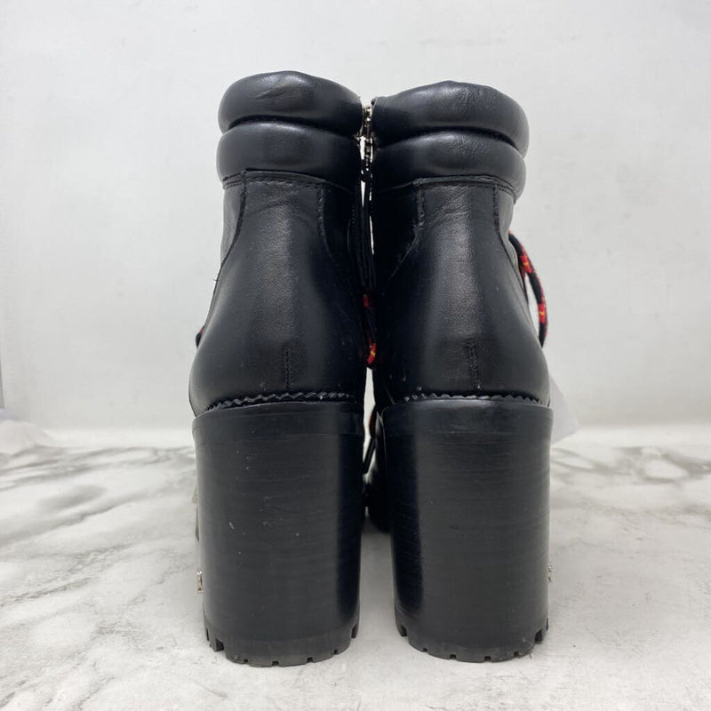 SAM EDELMAN WOMEN'S BOOTS black red 8