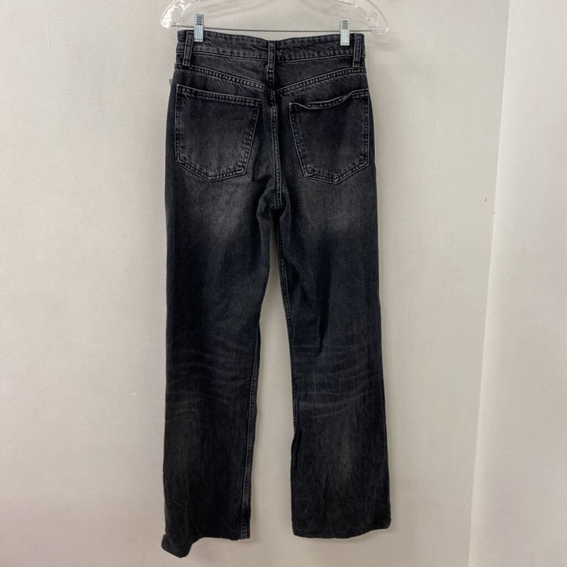 ZARA WOMEN'S JEANS black 4