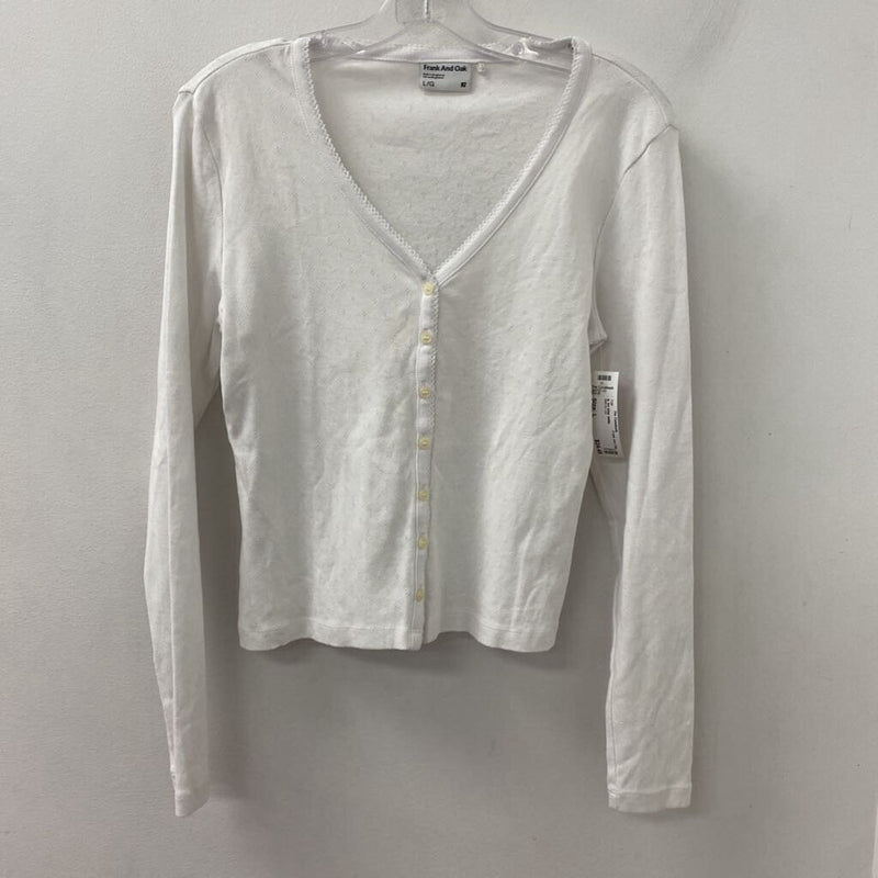 Frank and Oak WOMEN'S TOP white L