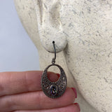 925 WOMEN'S EARRINGS silver purple