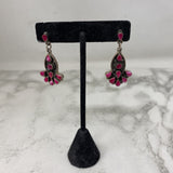 925 WOMEN'S EARRINGS pink silver