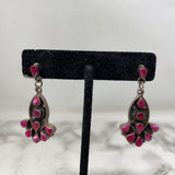 925 WOMEN'S EARRINGS pink silver